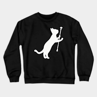 White cat Crewneck Sweatshirt